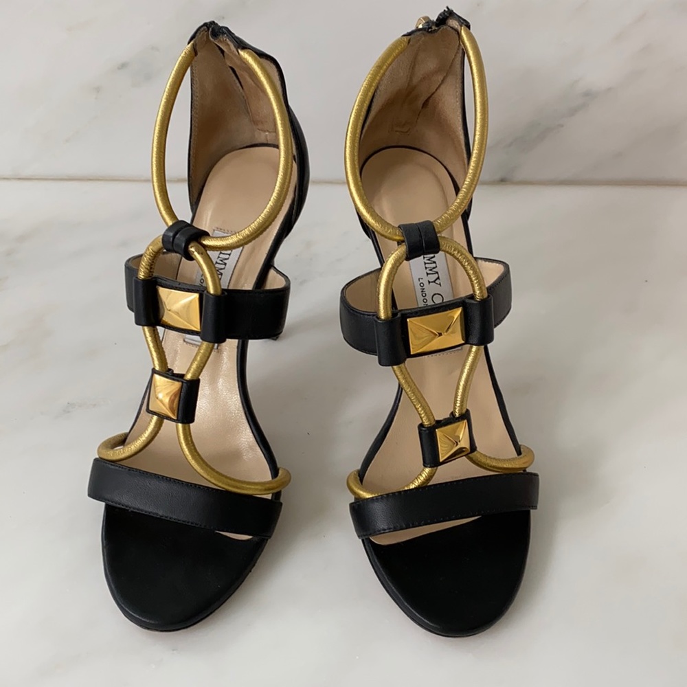 EUC jimmy choo caged sandal